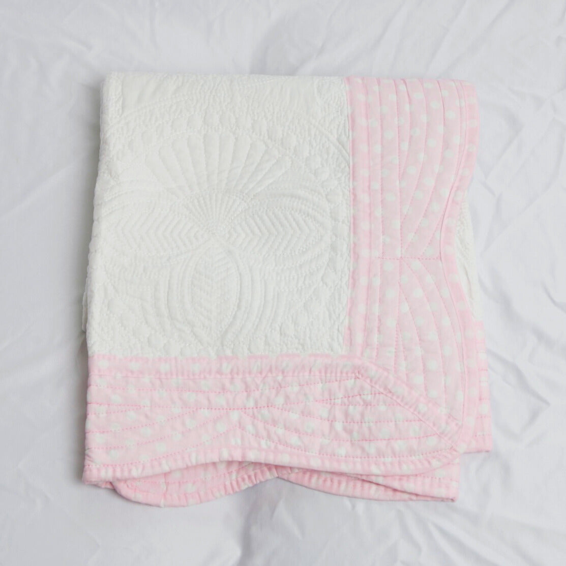 Pink Polka Dot Quilt